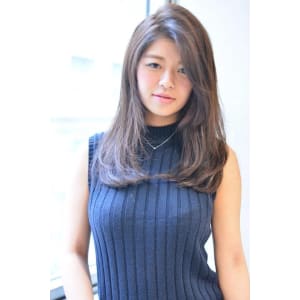 目ヂカラアップ！かき上げバングフェミニンロング