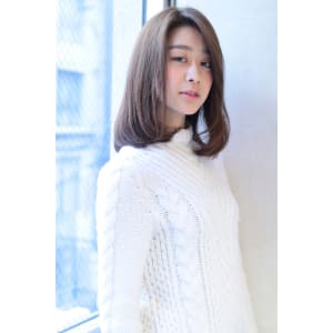 透明感UP外国人風カラー×クラシカルワンカールボブ