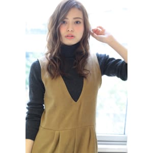 コケティッシュなかき上げバング☆ふんわりロング