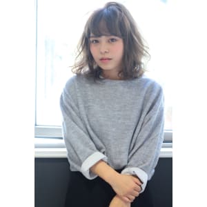 抜けるような透け感ザ・アッシュ☆ふんわりエアリーボブ