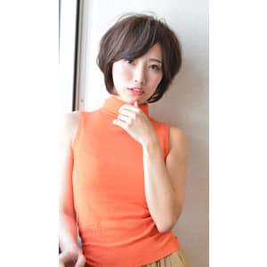 下し流し前髪♪ふんわりマッシュボブ