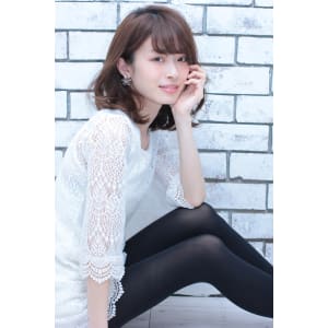 大人かわいいコケティッシュなナチュラルカール♪ホイップミディ