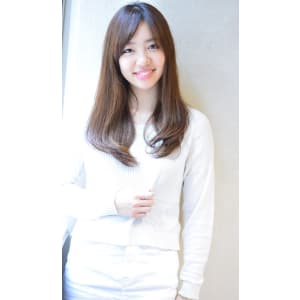抜け感斜めバング☆セミウエットナチュラルセミディ