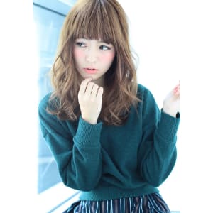 厚めシースルーバング☆ノームコア抜け感ボブディ
