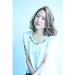 外国人風抜け感シルバーアッシュ☆斜めバングナチュラルセミディ