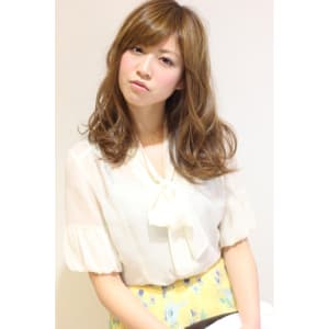 甘辛エアリーカール♪ルミエールカラーのフェミニンセミディ