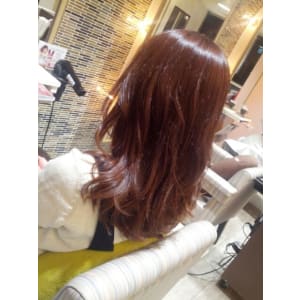 大人気！艶 バイオレット　ストレート→巻き髪で色の違い★