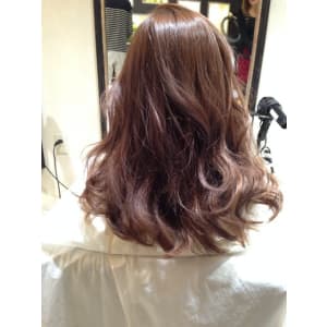 ベージュ系グラデーションカラー＋イルミネーションオレンジ ♪