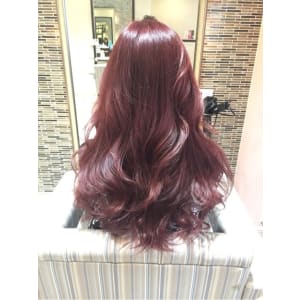 ダブルカラーで抜け感シアーピンク♪ ニュアンスロング