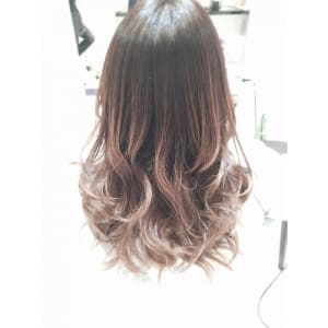 おしゃれモードグラデーション☆外国人風ホワイティーアッシュ