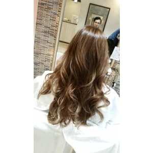 ふわふわロングのハイライト