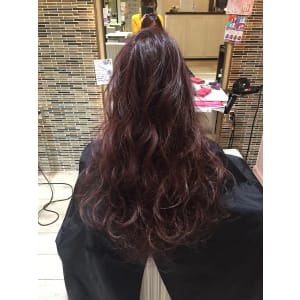 好印象アップの艶髪ゆるふわカールロング