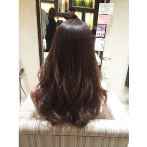 ナチュラルグレージュ ×スリムハイライト