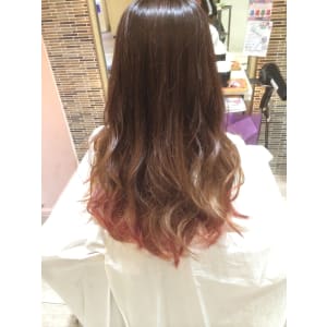 おフェロ髪♪個性派インナーカラーグラデーション