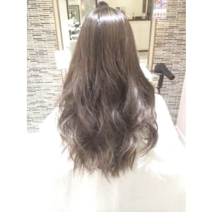 ダークスモーキーアッシュグラデーション＠ニュアンスロング