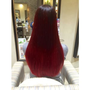 鮮やかサンライズストレート◎レッドグラデーション