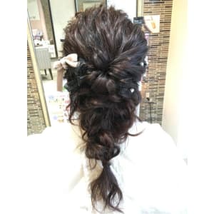 ドレスアップ♪編み込みプリンセススタイル