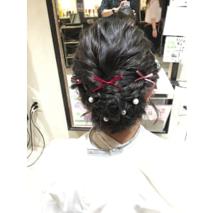 結婚式＆パーティー♪着物アップヘアスタイル