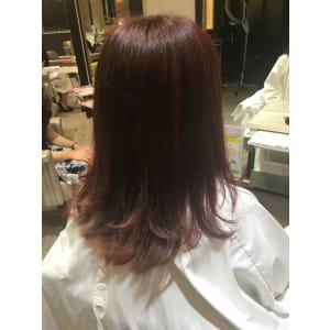 艶美髪イルミナカラー★コーラルピンク