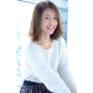 抜け感コケティッシュナチュラルウェービー♪甘辛ホイップミディ