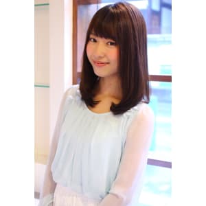 大人可愛いx品格Aラインナチュラルストレート