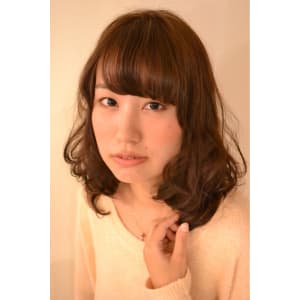 大人かわいい無造作ウェービー☆甘辛ミックスエアリーボブ