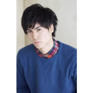 ワイルド黒髪ショート　:o33