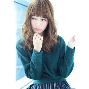 ノームコアシースルーバング☆ナチュラルロブセミディ