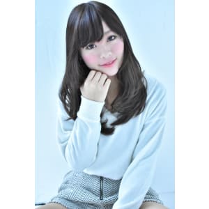 クラシカルな下し流し前髪★サラツヤ黒髪ロング