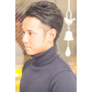 【hair coucou】ツーブロックウェットショート