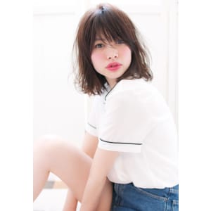 『cielbyafloat』うざバングが可愛いゆるふわロブ