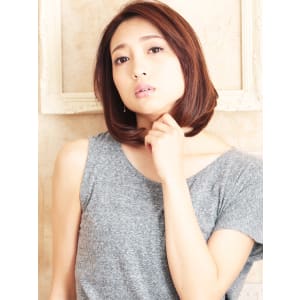愛され女子のモデル風ワンカールボブ☆