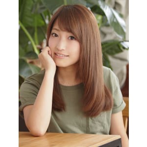 男子ウケ抜群のツヤストレートセミロング☆