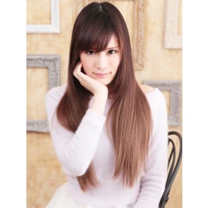 ♪グラデーションカラーで見せるナチュラルストレート