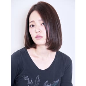 ♪センターパート×暗髪×ワンカールロブ♪
