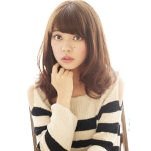 レイヤーカールのコットン質感～柔らかくて守られる女の子に♪