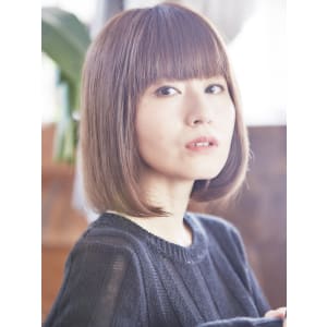 思わず触りたくなる様なツヤ感♪美髪ボブスタイル