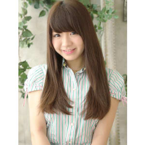 ヌーディーなロングヘアで大人女子、重めバングであまさアップ - hair ARKS 上大岡店【ヘアーアークス】掲載中