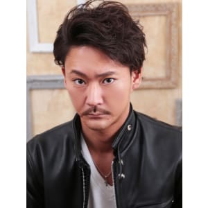 大人のメンズのワイルドショートパーマ - hair ARKS 上大岡店【ヘアーアークス】掲載中