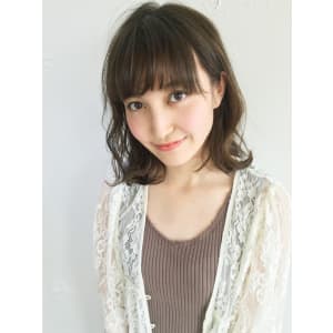 大人可愛いミックスカールミディ【y－１８】