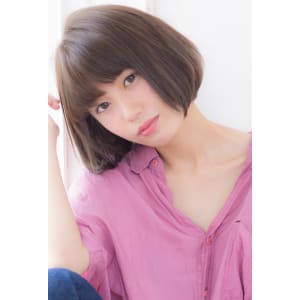 まとまりがいいシンプルボブ　Tー１９２