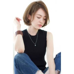 リップバング大人キレイなニュアンスボブ