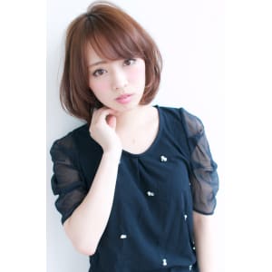 下ろし流しバングの大人可愛いボブ【H-275】