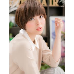 目力☆強調のマッシュショート