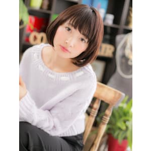 シンプル可愛い！大人ナチュラルボブ