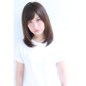 内巻きワンカールのナチュラルミディアム【H-289】