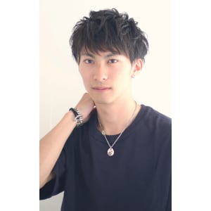 ツーブロックマッシュショート　:o49
