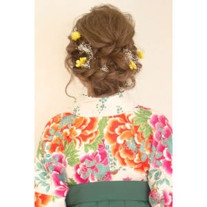 【hair coucou】袴着付＋ヘアセット　卒業式パック