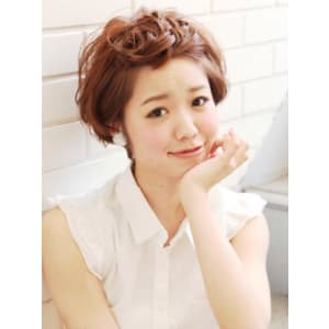 バング編み込みベリーキュート～マッシュショートボブアレンジ【