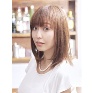 ♪小 顔効果のあるナチュラルミディボブヘア♪